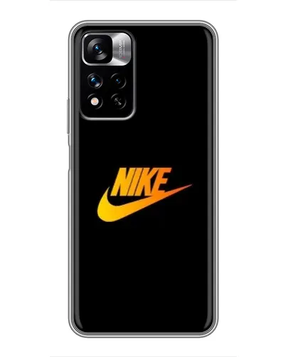Чехол для Xiaomi Redmi Note 11 Pro Plus с картинкой «Золотой логотип Nike»