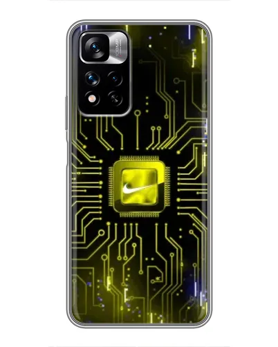 Чехол для Xiaomi Redmi Note 11 Pro Plus с картинкой «Nike — золотая искра»