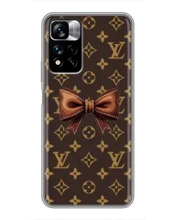 Чехол для Xiaomi Redmi Note 11 Pro Plus с картинкой «LV с бантом»