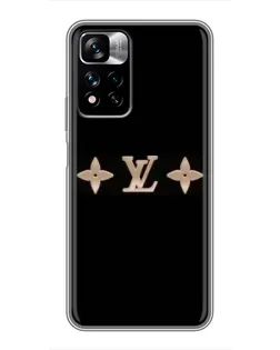 Чехол для Xiaomi Redmi Note 11 Pro Plus с картинкой «Louis Vuitton — минимализм»