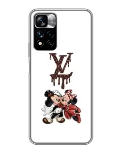 Чехол для Xiaomi Redmi Note 11 Pro Plus с картинкой «LV и Микки Маус»