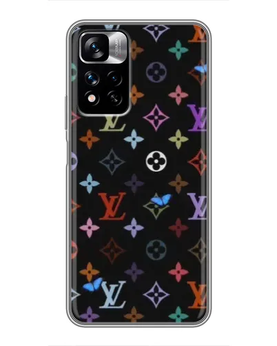 Чехол для Xiaomi Redmi Note 11 Pro Plus с картинкой «Цветная монограмма LV» Чехол для Xiaomi Redmi Note 11 Pro Plus с картинкой «Цветная монограмма LV»