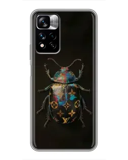 Чехол для Xiaomi Redmi Note 11 Pro Plus с картинкой «LV — мраморный принт»
