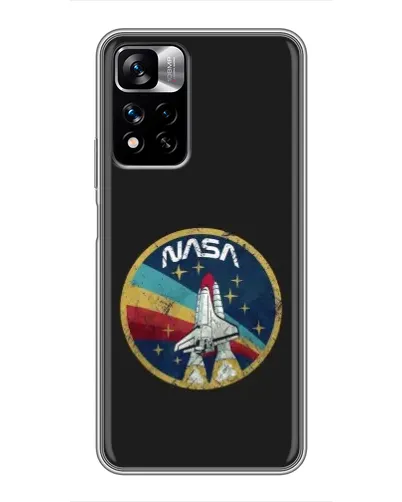 Чехол для Xiaomi Redmi Note 11 Pro Plus с картинкой «NASA — эмблема миссии»