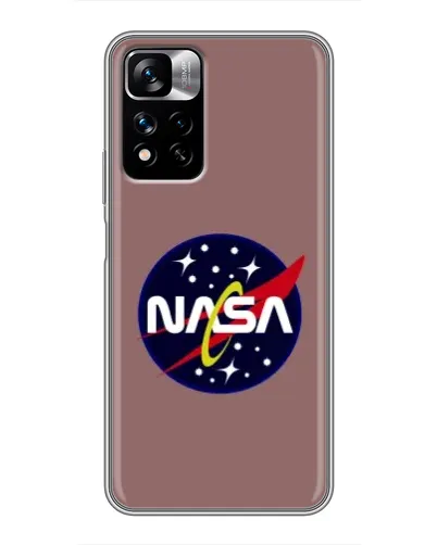 Чехол для Xiaomi Redmi Note 11 Pro Plus с картинкой «NASA — ретро космос»