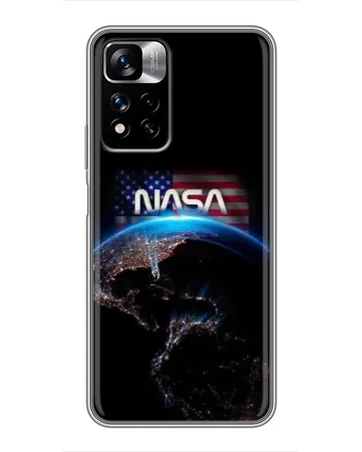 Чехол для Xiaomi Redmi Note 11 Pro Plus с картинкой «Земля из космоса NASA»
