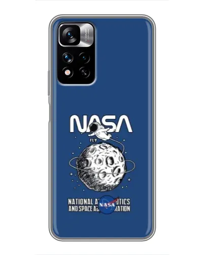 Чехол для Xiaomi Redmi Note 11 Pro Plus с картинкой «NASA — лунная миссия»