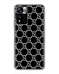 Чехол для Xiaomi Redmi Note 11 Pro Plus с картинкой «Gucci — сетчатый паттерн» Чехол для Xiaomi Redmi Note 11 Pro Plus с картинкой «Gucci — сетчатый паттерн»