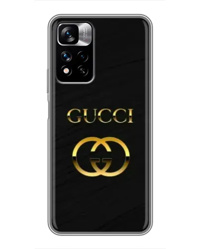 Чехол для Xiaomi Redmi Note 11 Pro Plus с картинкой «Золотой логотип Gucci» Чехол для Xiaomi Redmi Note 11 Pro Plus с картинкой «Золотой логотип Gucci»