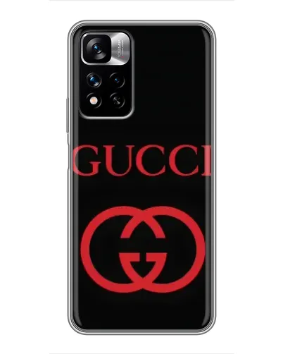 Чехол для Xiaomi Redmi Note 11 Pro Plus с картинкой «Gucci — красный логотип» Чехол для Xiaomi Redmi Note 11 Pro Plus с картинкой «Gucci — красный логотип»
