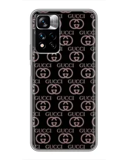 Чехол для Xiaomi Redmi Note 11 Pro Plus с картинкой «Классическая монограмма Gucci»