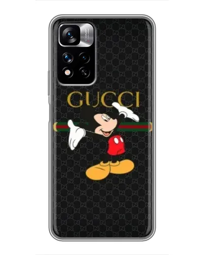 Чехол для Xiaomi Redmi Note 11 Pro Plus с картинкой «Микки Маус Gucci» Чехол для Xiaomi Redmi Note 11 Pro Plus с картинкой «Микки Маус Gucci»
