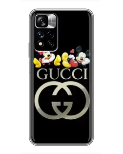 Чехол для Xiaomi Redmi Note 11 Pro Plus с картинкой «Gucci — герои Disney»