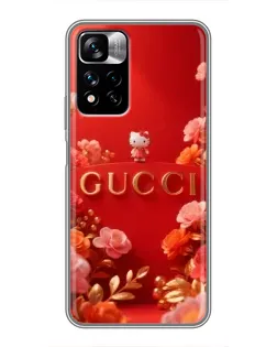 Чехол для Xiaomi Redmi Note 11 Pro Plus с картинкой «Gucci — золотой сад»