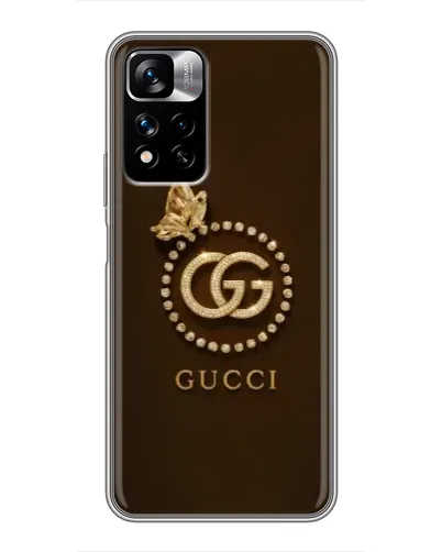 Чехол для Xiaomi Redmi Note 11 Pro Plus с картинкой «Gucci — золотая бабочка» Чехол для Xiaomi Redmi Note 11 Pro Plus с картинкой «Gucci — золотая бабочка»