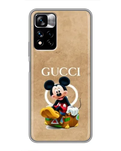 Чехол для Xiaomi Redmi Note 11 Pro Plus с картинкой «Микки Маус Gucci — крафт» Чехол для Xiaomi Redmi Note 11 Pro Plus с картинкой «Микки Маус Gucci — крафт»