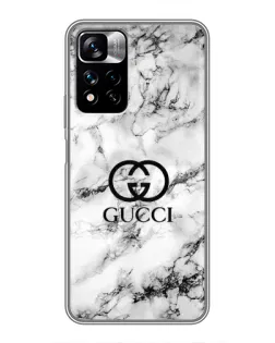 Чехол для Xiaomi Redmi Note 11 Pro Plus с картинкой «Gucci — мраморный шик»