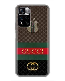 Чехол для Xiaomi Redmi Note 11 Pro Plus с картинкой «Gucci — брендированный десерт»