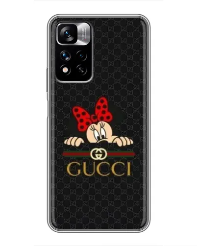 Чехол для Xiaomi Redmi Note 11 Pro Plus с картинкой «Минни Маус Gucci — черный» Чехол для Xiaomi Redmi Note 11 Pro Plus с картинкой «Минни Маус Gucci — черный»