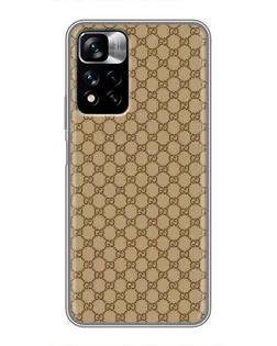 Чехол для Xiaomi Redmi Note 11 Pro Plus с картинкой «Gucci — классический беж»