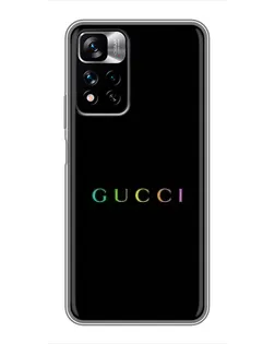 Чехол для Xiaomi Redmi Note 11 Pro Plus с картинкой «Gucci — неоновый минимализм»