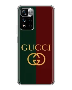 Чехол для Xiaomi Redmi Note 11 Pro Plus с картинкой «Gucci — темно-зеленый градиент»