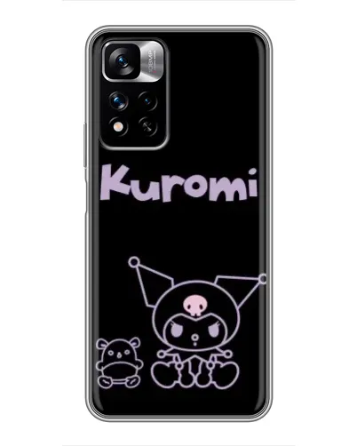 Чехол для Xiaomi Redmi Note 11 Pro Plus с картинкой «Kuromi — черный минимализм» Чехол для Xiaomi Redmi Note 11 Pro Plus с картинкой «Kuromi — черный минимализм»