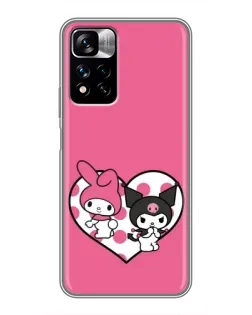 Чохол для Xiaomi Redmi Note 11 Pro Plus з картинкою «Kuromi та My Melody» Чохол для Xiaomi Redmi Note 11 Pro Plus з картинкою «Kuromi та My Melody»