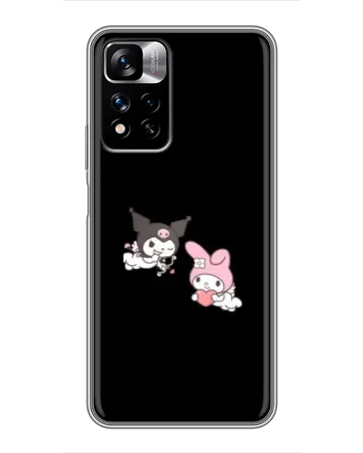 Чехол для Xiaomi Redmi Note 11 Pro Plus с картинкой «My Melody и Kuromi» Чехол для Xiaomi Redmi Note 11 Pro Plus с картинкой «My Melody и Kuromi»