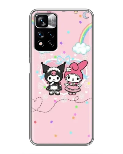 Чехол для Xiaomi Redmi Note 11 Pro Plus с картинкой «My Melody и Kuromi» Чехол для Xiaomi Redmi Note 11 Pro Plus с картинкой «My Melody и Kuromi»