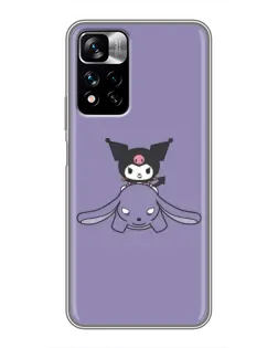 Чохол для Xiaomi Redmi Note 11 Pro Plus з картинкою «Kuromi на ліловому фоні» Чохол для Xiaomi Redmi Note 11 Pro Plus з картинкою «Kuromi на ліловому фоні»