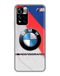 Чехол для Xiaomi Redmi Note 11 Pro Plus с картинкой «BMW Performance стиль»