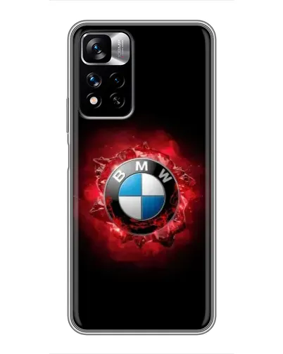 Чехол для Xiaomi Redmi Note 11 Pro Plus с картинкой «Логотип BMW — вспышка»
