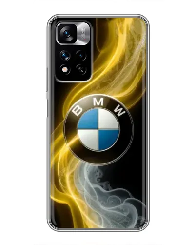 Чехол для Xiaomi Redmi Note 11 Pro Plus с картинкой «Золотистый дым BMW»