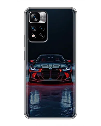 Чехол для Xiaomi Redmi Note 11 Pro Plus с картинкой «BMW на мокрой дороге»