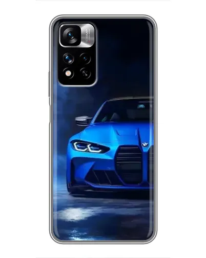 Чехол для Xiaomi Redmi Note 11 Pro Plus с картинкой «Голубая BMW M4»