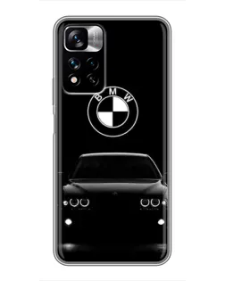 Чехол для Xiaomi Redmi Note 11 Pro Plus с картинкой «BMW — взгляд из темноты»
