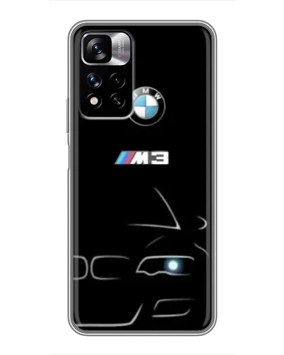 Чехол для Xiaomi Redmi Note 11 Pro Plus с картинкой «Минималистичный принт BMW M3»