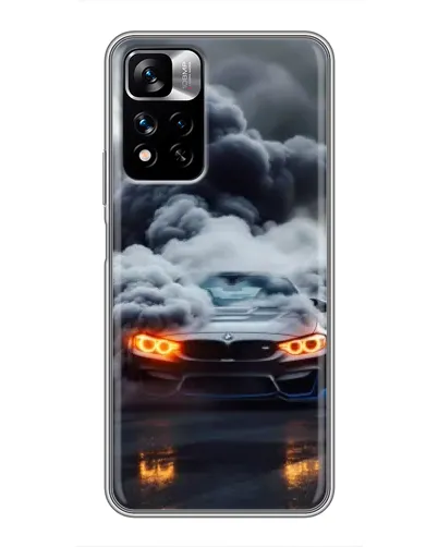 Чехол для Xiaomi Redmi Note 11 Pro Plus с картинкой «BMW в дыму»