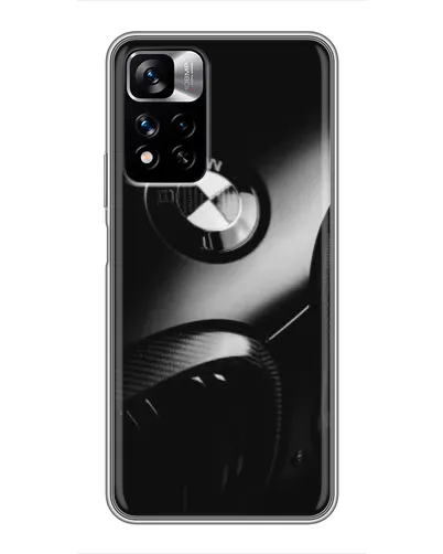 Чехол для Xiaomi Redmi Note 11 Pro Plus с картинкой «Эмблема BMW — макро»
