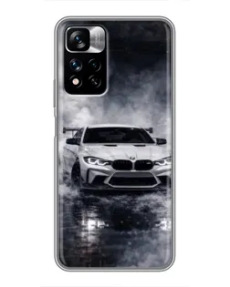 Чехол для Xiaomi Redmi Note 11 Pro Plus с картинкой «BMW сквозь туман»