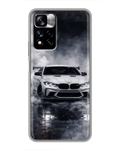 Чехол для Xiaomi Redmi Note 11 Pro Plus с картинкой «BMW сквозь туман»
