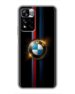 Чехол для Xiaomi Redmi Note 11 Pro Plus с картинкой «BMW M-Power неон»
