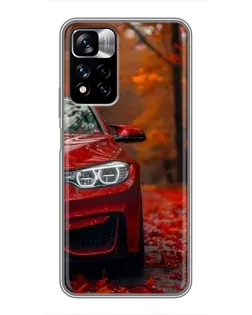 Чехол для Xiaomi Redmi Note 11 Pro Plus с картинкой «Осенняя BMW M4»