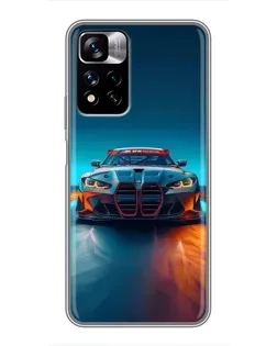 Чохол для Xiaomi Redmi Note 11 Pro Plus з картинкою «BMW — вогні неону» Чохол для Xiaomi Redmi Note 11 Pro Plus з картинкою «BMW — вогні неону»