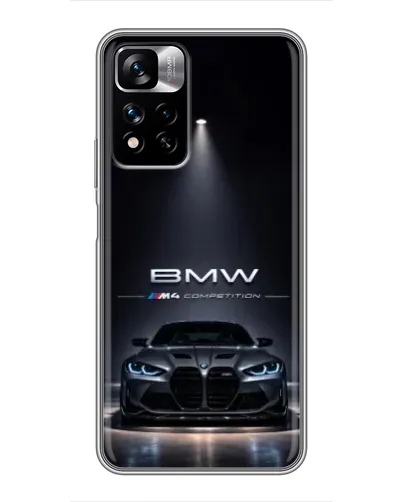 Чохол для Xiaomi Redmi Note 11 Pro Plus з картинкою «BMW крізь нічне місто» Чохол для Xiaomi Redmi Note 11 Pro Plus з картинкою «BMW крізь нічне місто»