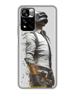 Чехол для Xiaomi Redmi Note 11 Pro Plus с картинкой «PUBG — боец в пыли»