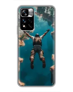 Чехол для Xiaomi Redmi Note 11 Pro Plus с картинкой «PUBG — свободное падение»