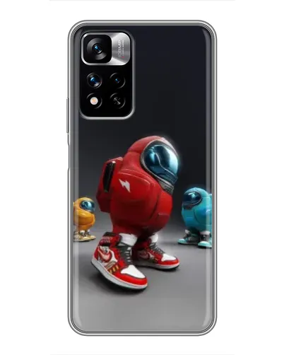 Чехол для Xiaomi Redmi Note 11 Pro Plus с картинкой «Among Us — 3D стиль»