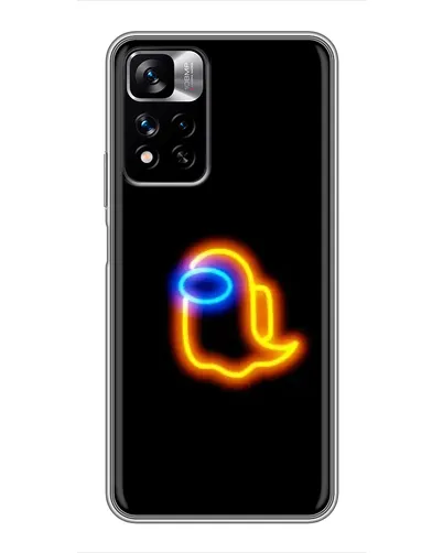 Чехол для Xiaomi Redmi Note 11 Pro Plus с картинкой «Among Us неоновое сияние»